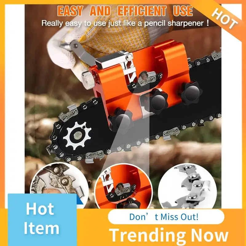 Portable Chainsaw Chain Sharpening Kit Chainsaw Sharpener Jig With 5 Sharpen Rods For Chain And Electric Saws