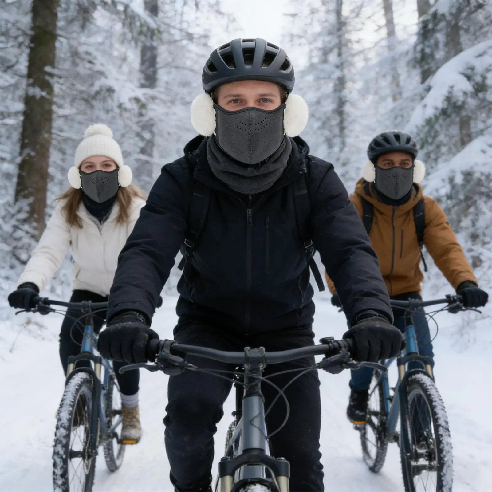 

Покрытие для лица от пыли, ветрозащитный щит с ушными клапанами, покрытие для лица для спорта, пешего туризма, поездок на работу, езды на велосипеде, для женщин, зима на открытом воздухе