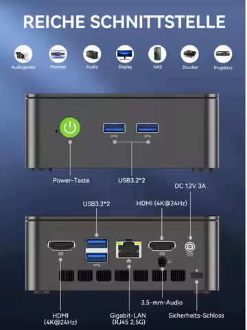 GMKtec G3 Pro MINI PC Core i3-10110U Windows 11 Pro DDR4 NVMe SSD WIFI6 BT5.2 Desktop Office Gaming Computer VS G5 G3 G9