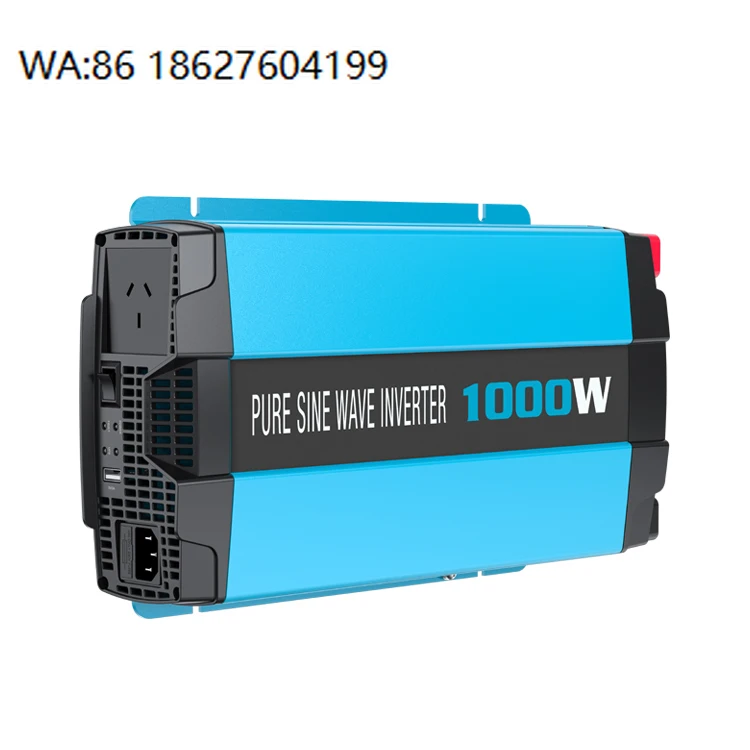 1000W Pure Sine Wave Solar Inverter 12V DC to 240V AC with AC Transfer Switch for Home Solar System