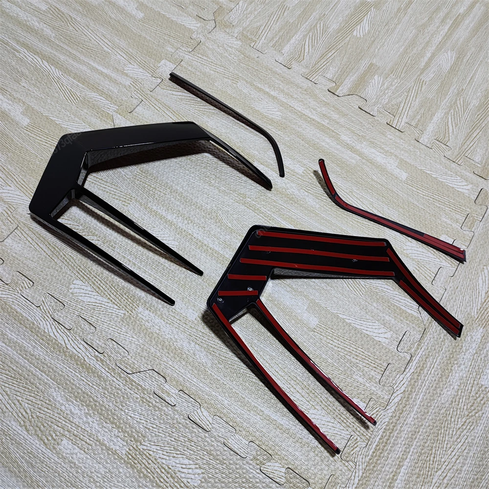 Car Rear Bumper Splitter Surround Rear Taillight Cover Body Kits For VW Golf 7 GTI GTE GTD TSI TDI R R-Line 2012-2016 ABS Tuning view 6