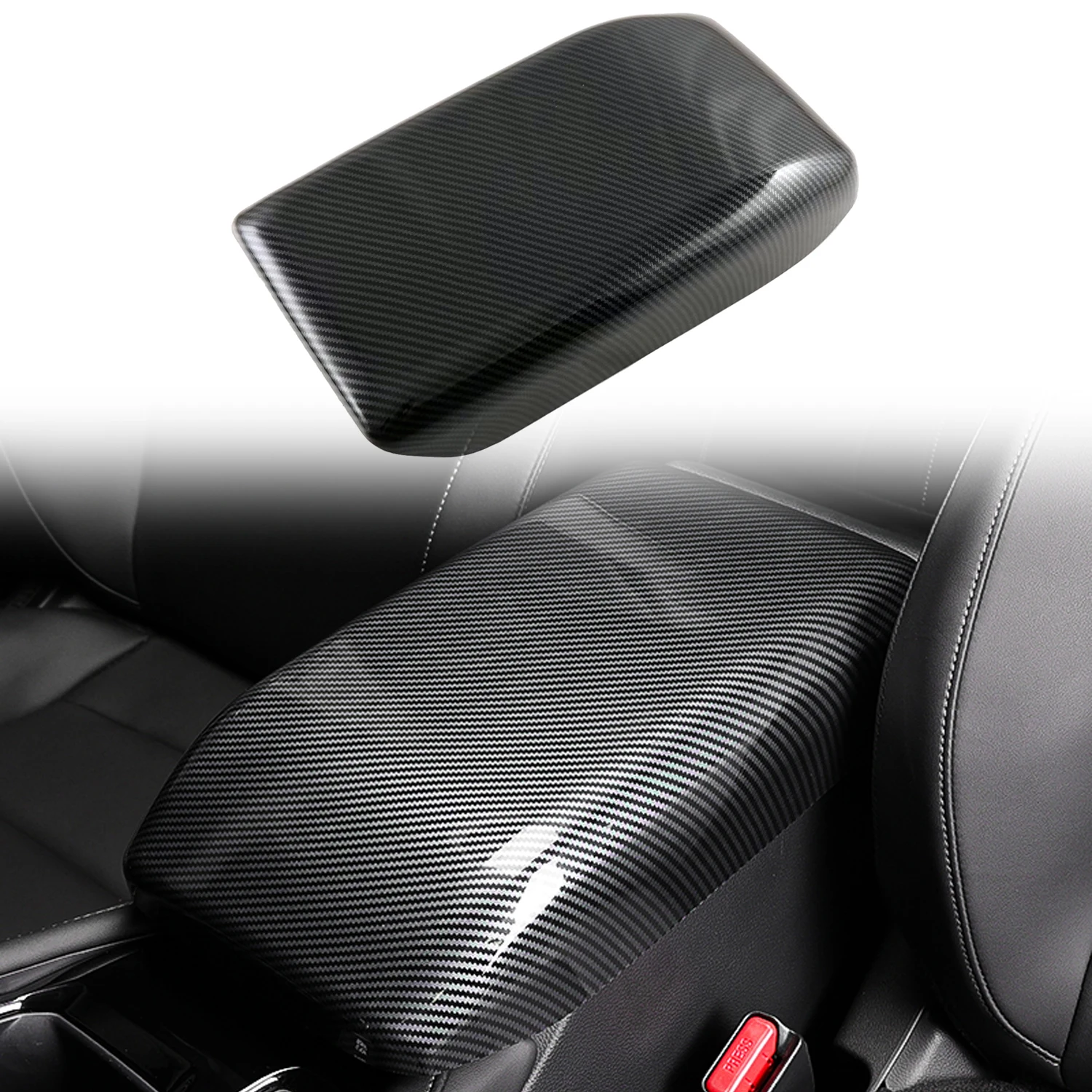 For Honda Accord 2023 2024 2025 Car Accessories Abs Carbon Fiber Central Armrest Box Bowl Adorn Cover 3d Sticker Trim Auto Parts