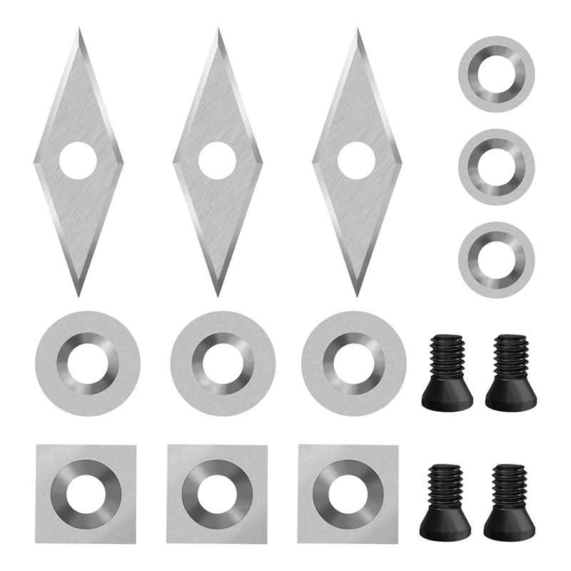 

ABPQ-12PCS Carbide Lathe Tools. Carbide Tips. Hand Held Disposable Wood Turning Tools Assortment Set