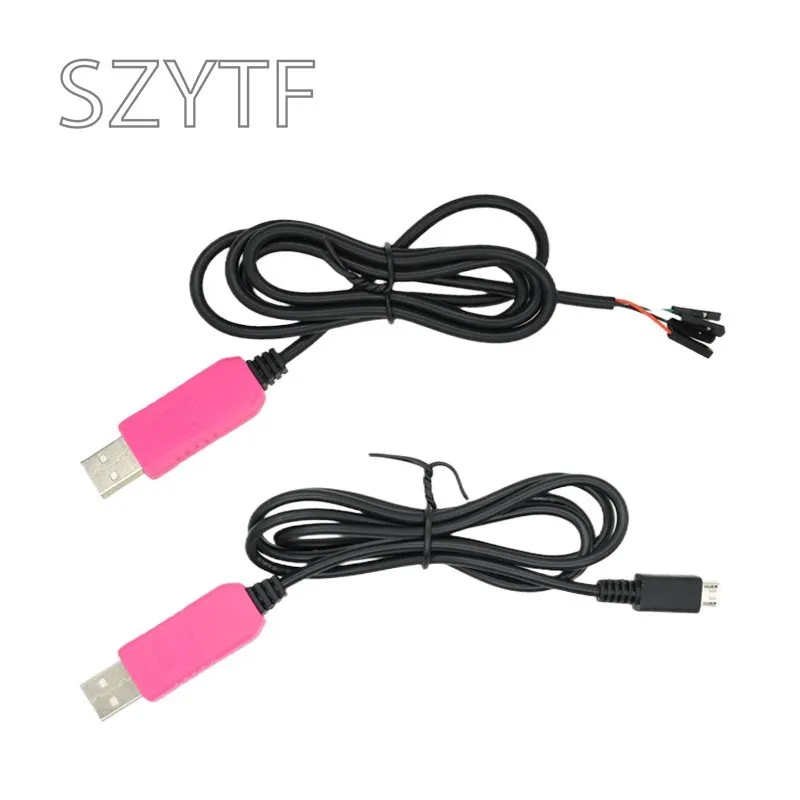 MICRO USB 5PIN 1M CP2102 USB To UART TTL Cable Module 4 Pin 4P Serial Adapter Download Cable Module For Win10 For Raspberry Pi