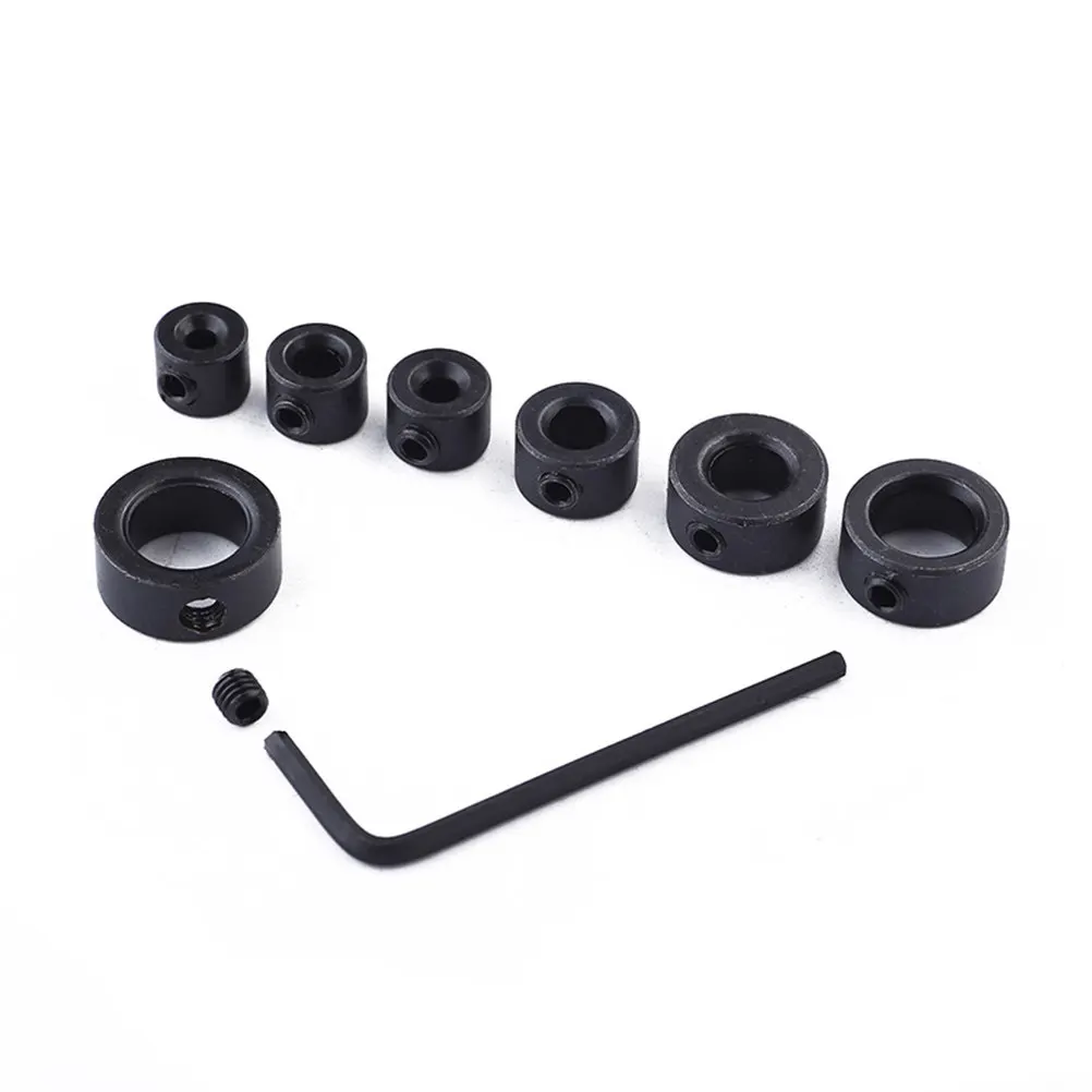 

7Pcs Drill Bit Limit Ring 3-12Mm Precision Drill Stop Assortment Depth Control Tool for Consistent Holes and Mortise