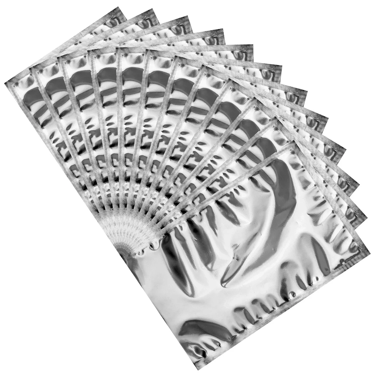 

100Pcs Food Storage Bags Aluminum Foil Laminated Pouches Resealable Transparent for Coffee Beans Nuts Tea Sugar Bulk Keeping