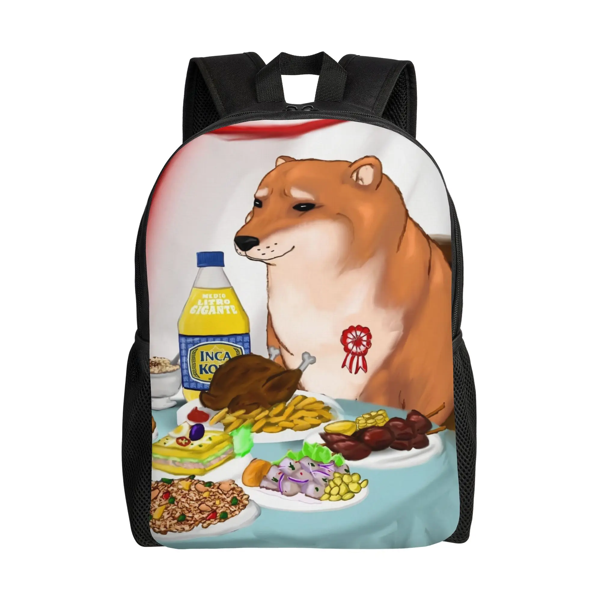 

Рюкзак iInca Kola Cheems Thanksgiving Meme iInca Kola, мужской модный школьный рюкзак большой вместимости, сезон «Снова в школу»