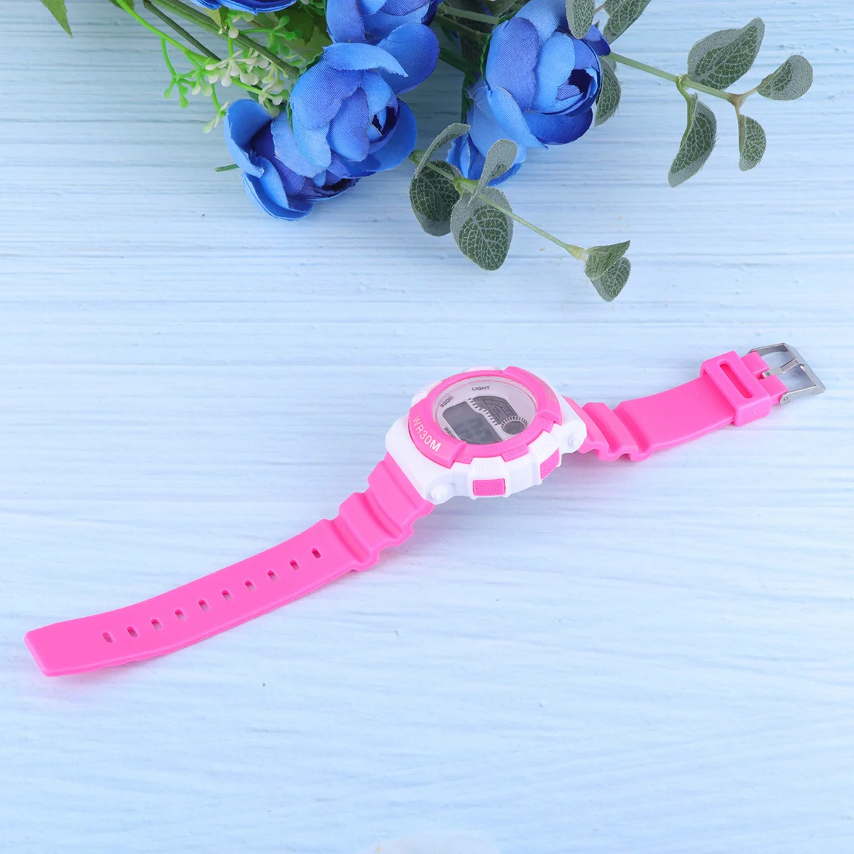 1Pcs Cartoon Watch Lovely Electronic Waterproof Multi-Function Countdown Timer Alarm Date Display Casual