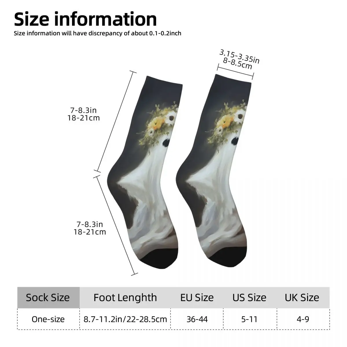 Ghost Pumpkin Halloween Socks Harajuku Sweat Absorbing Stockings All Season Long Socks Accessories for Unisex Gifts