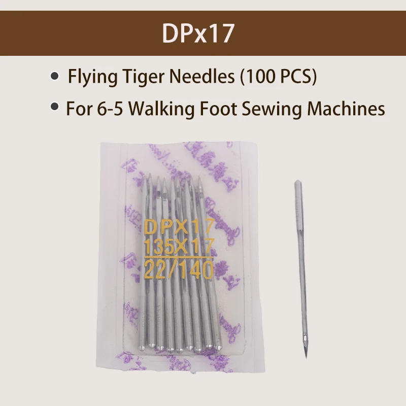 100pcs Flying Tiger DP*17 DPx17 DP17 Synchronous Machine Needle  Double Needle Machine High Needle Length 4.5 cm Needle