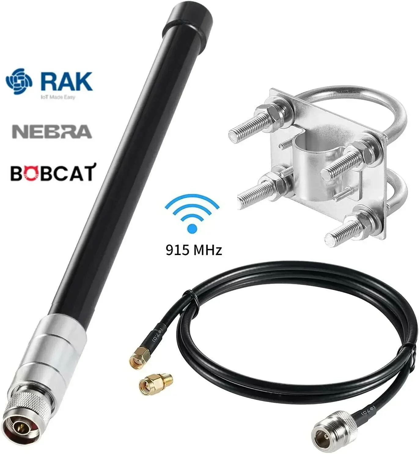 1 pcs high quality 8dBi 915MHz Antenna for Helium N-J male head RAK Hotspot HNT Miner 868MHz  fiberglass antenna kit