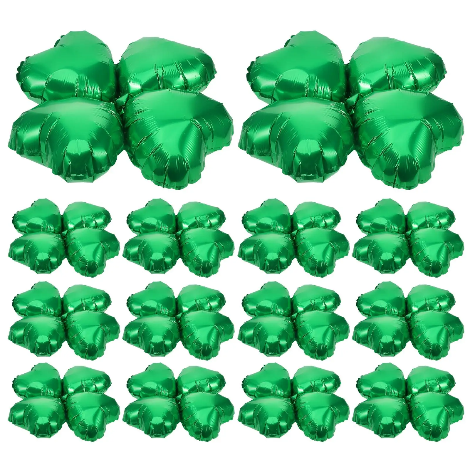 

50pcs Heart Shaped Four Leaf Balloons Reusable Party Decorations Festival Balloon Photo Props Safe Aluminum