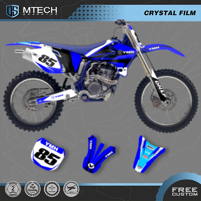 

DSMTECH Team Graphics Background Decal Sticker Kits Custom For YAMAHA YZ250F YZ450F 2003 2004 2005 YZF 250 450 YZ250 008