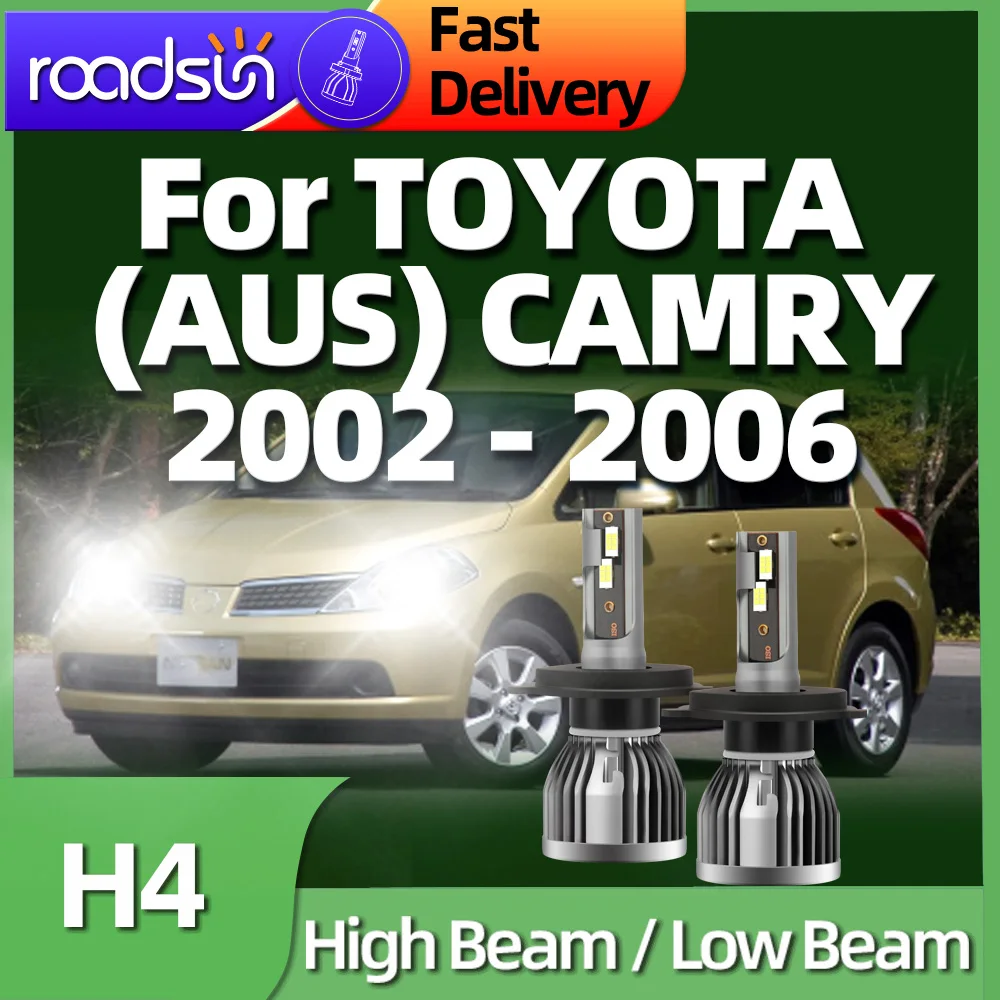 

Roadsun 26000LM LED H4 Car Headlight Bulbs Auto Light 6000K For TOYOTA (AUS) CAMRY 2002 2003 2004 2005 2006