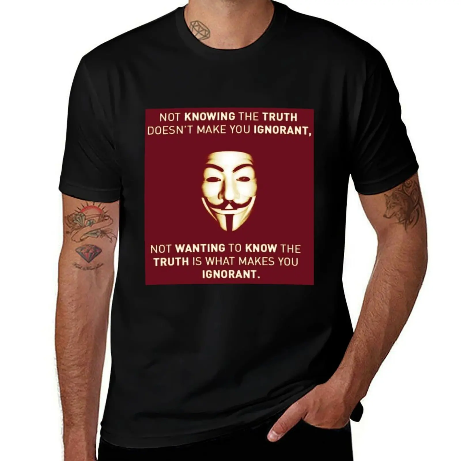 T-shirt Ignorant Truth, haut basique à manches courtes pour tous les jours