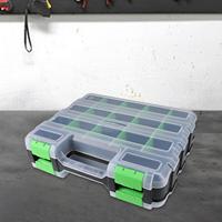 Versatile Storage Box with Removable Dividers Case Multipurpose Fishing Tackle Box Lures Box Toolbox for Small Parts Screw Nails