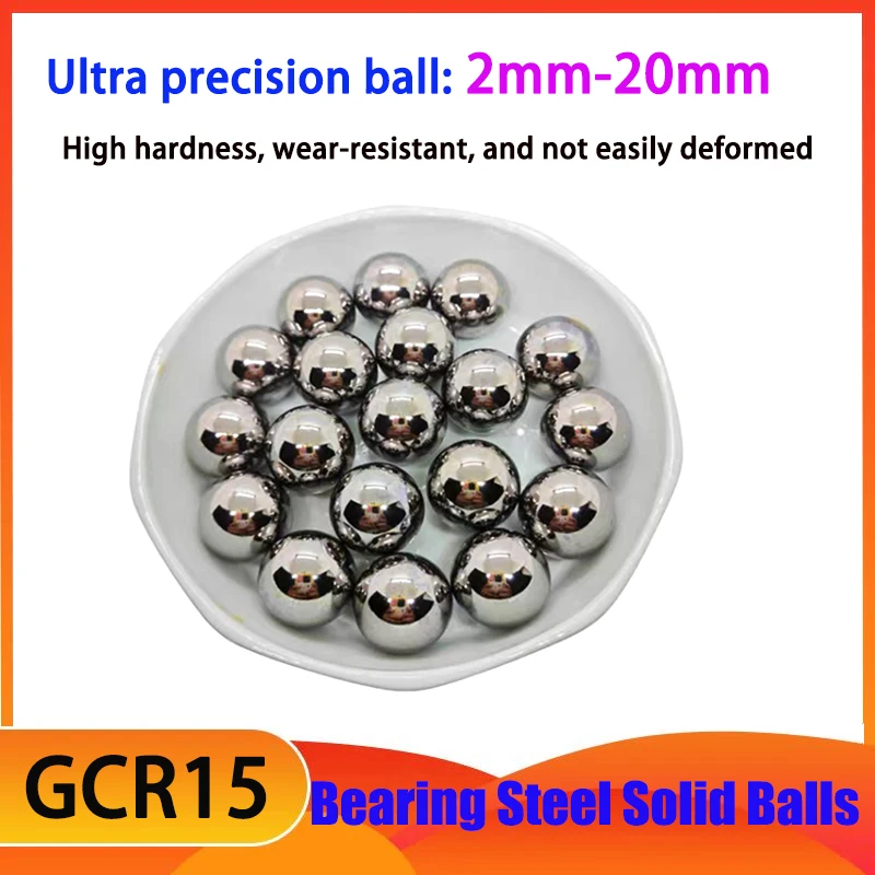 GCR15 Ultra-Precision Solid Bearing Steel Balls - High Hardness Wear-Resistant Industrial Machinery Bearing Balls 2mm-20mm