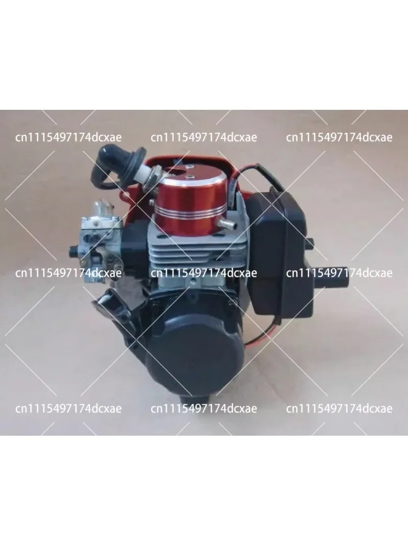 26CC Water-Cooled Single Cylinder Two-Stroke Engine Model Metal Hand Pull Start for Ship Models Gift Toy