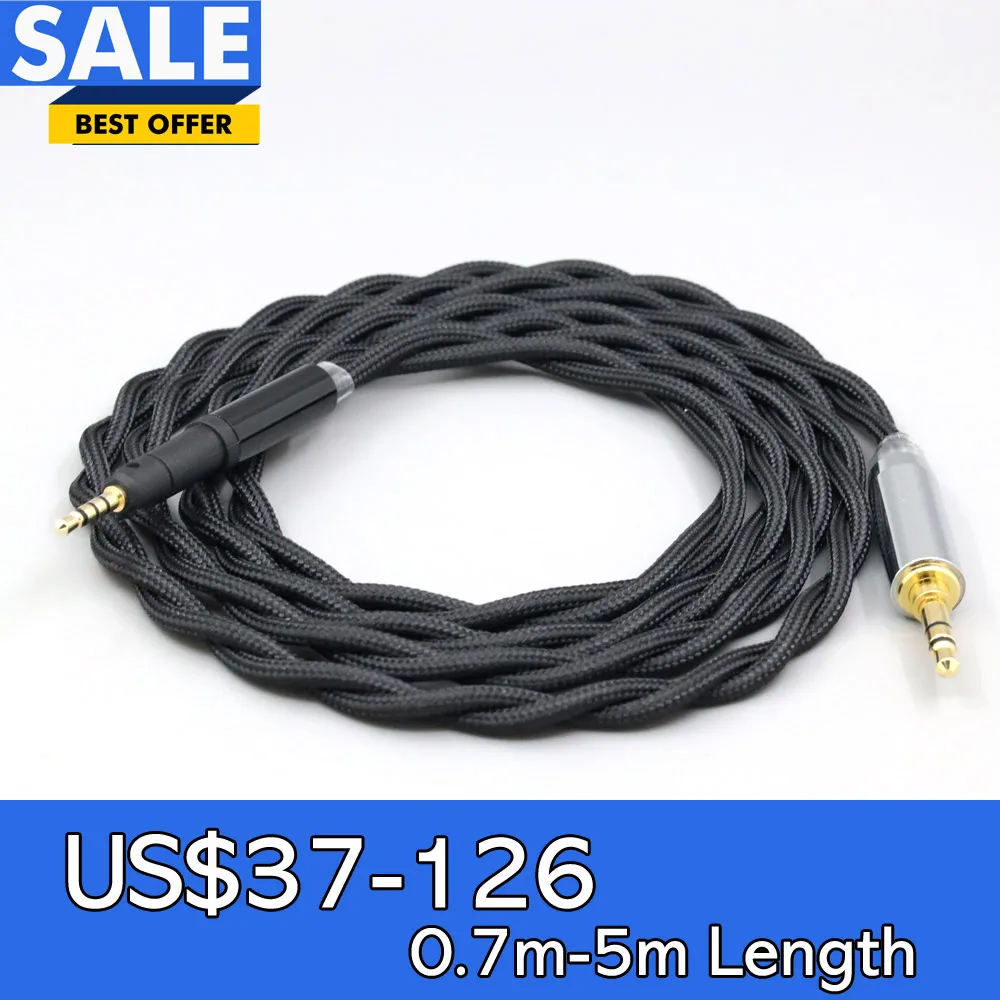 Nylon 99% Pure Silver Palladium Graphene Gold Shield Cable For Sennheiser HD599 HD569 HD 560S HD559 hd560s LN008317