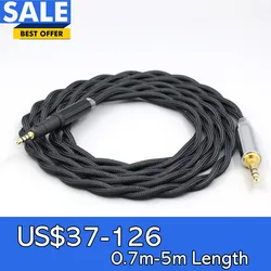 Nylon 99% Pure Silver Palladium Graphene Gold Shield Cable For Sennheiser HD599 HD569 HD 560S HD559 hd560s LN008317