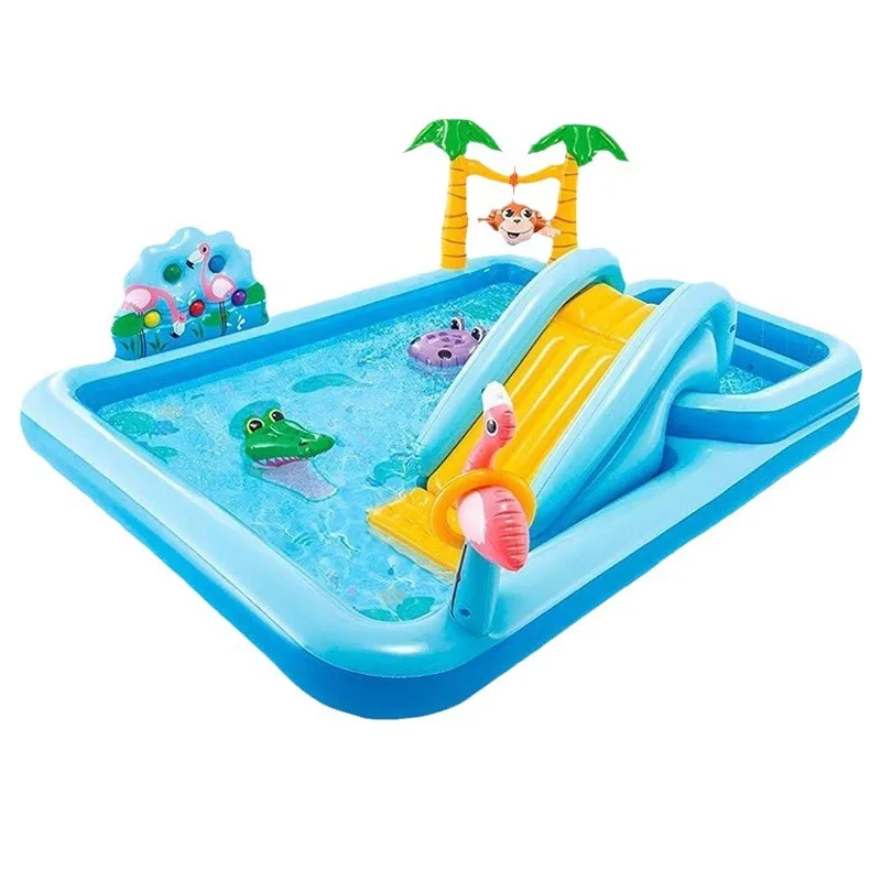 Children summer family play tour Ocean ball Pool Alligator Garden water slide inflatable pool paddling pool