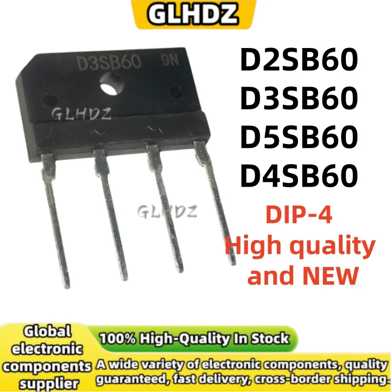 10PCS/LOT DIP-4 D2SB60 D3SB60 D5SB60 D4SB60 High quality and NEW spot goods DIP4