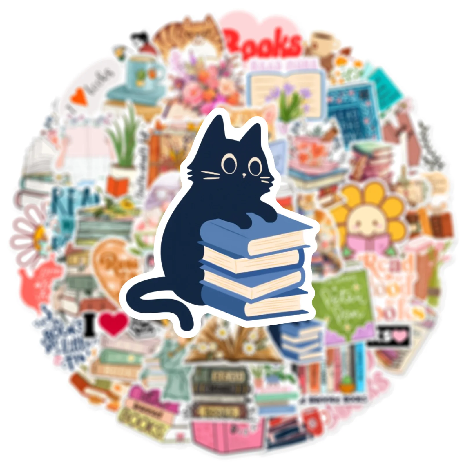 10/25/50pcs libri adesivi da lettura Graffiti per fai da te Scrapbook cancelleria valigia bottiglia d\'acqua telefono Laptop chitarra giocattolo