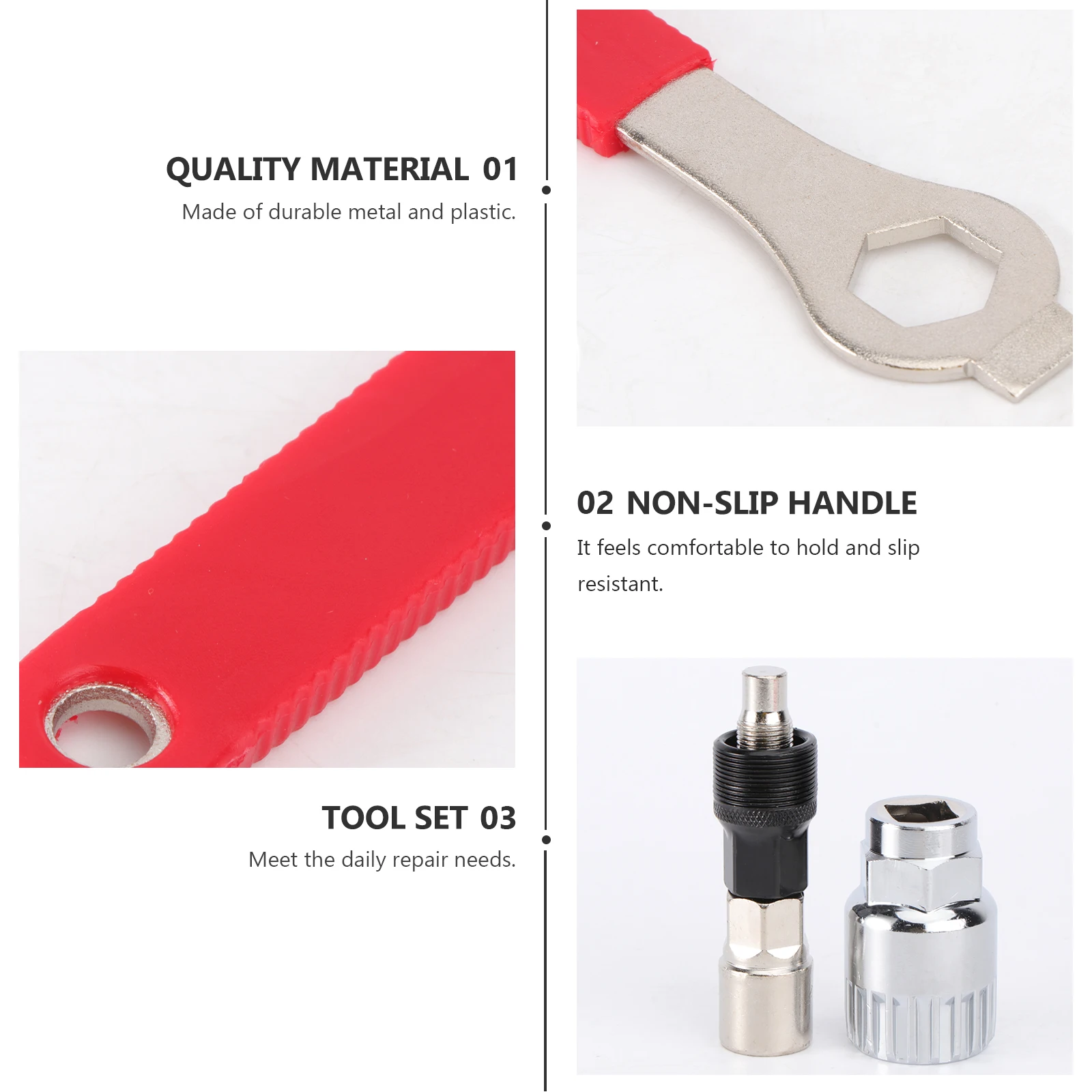 

Bike Crank Extractor Bottom Bracket Remover Tool Set 16Mm Spanner Square Taper Suntour Truvativ Repair Kit