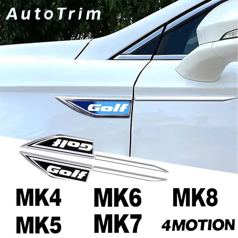 

Auto Door Fender Side Blade Badge Car body Accessories Sticker For VW Volkswagen Golf 6 7 5 4 3 2 8 MK4 MK6 MK7 MK5 MK3 MK2 MK8