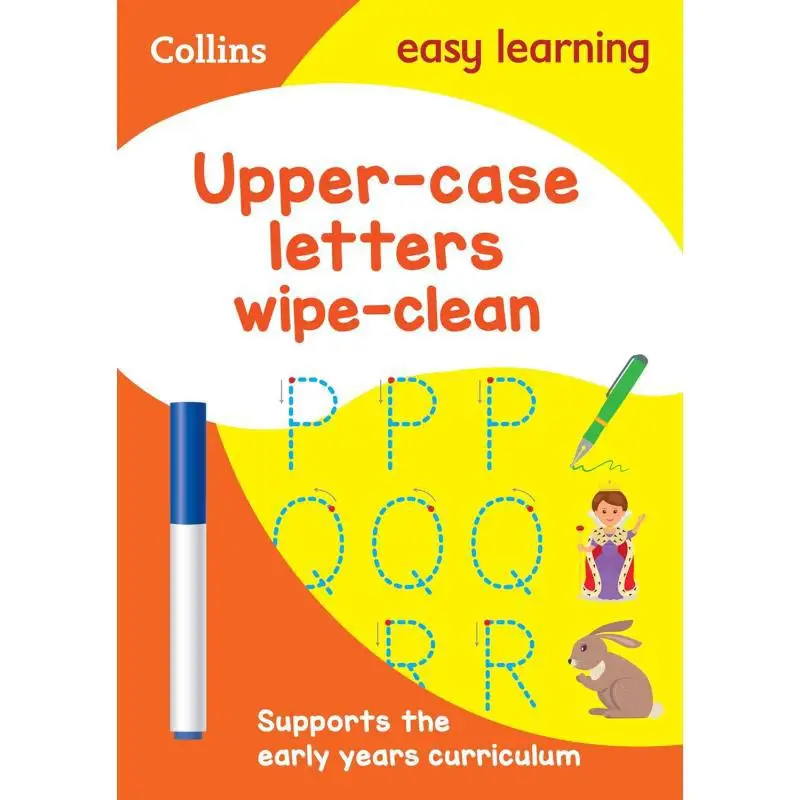 Collins Easy Learning Preschool  Upper Case Letters Ages 35 Wipe Clean Activity Book Collins Harper Collins UK 9780008212919