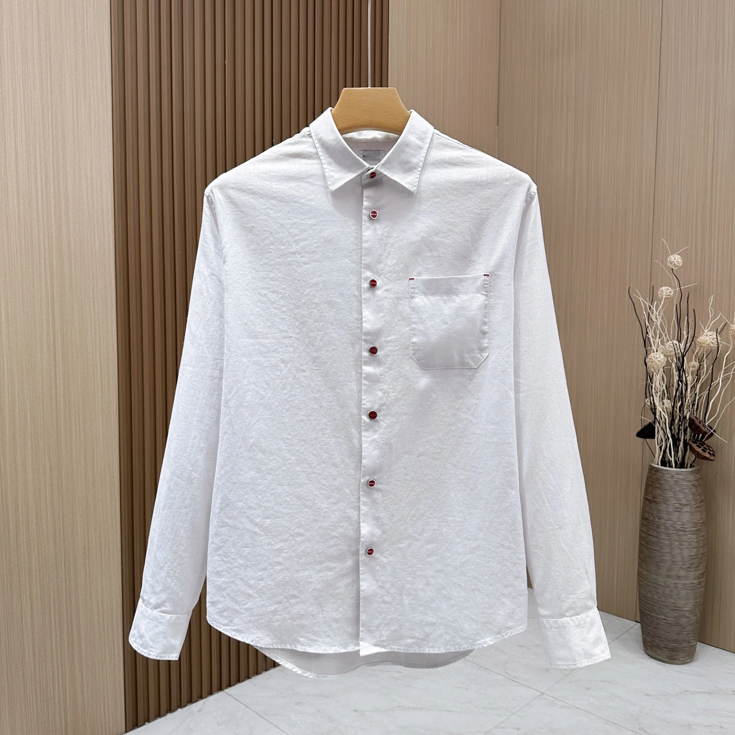 SIJITONGDAIn 2026, men's wear in early spring, summer, autumn and winter, new fine workmanship, clean pocket linen long-sleeved