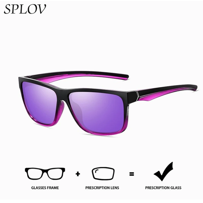 

Солнцезащитные очки SPLOV в стиле ретро с диоптриями, индивидуальные поляризационные прогрессивные линзы по рецепту, модные солнцезащитные очки для мужчин и женщин
