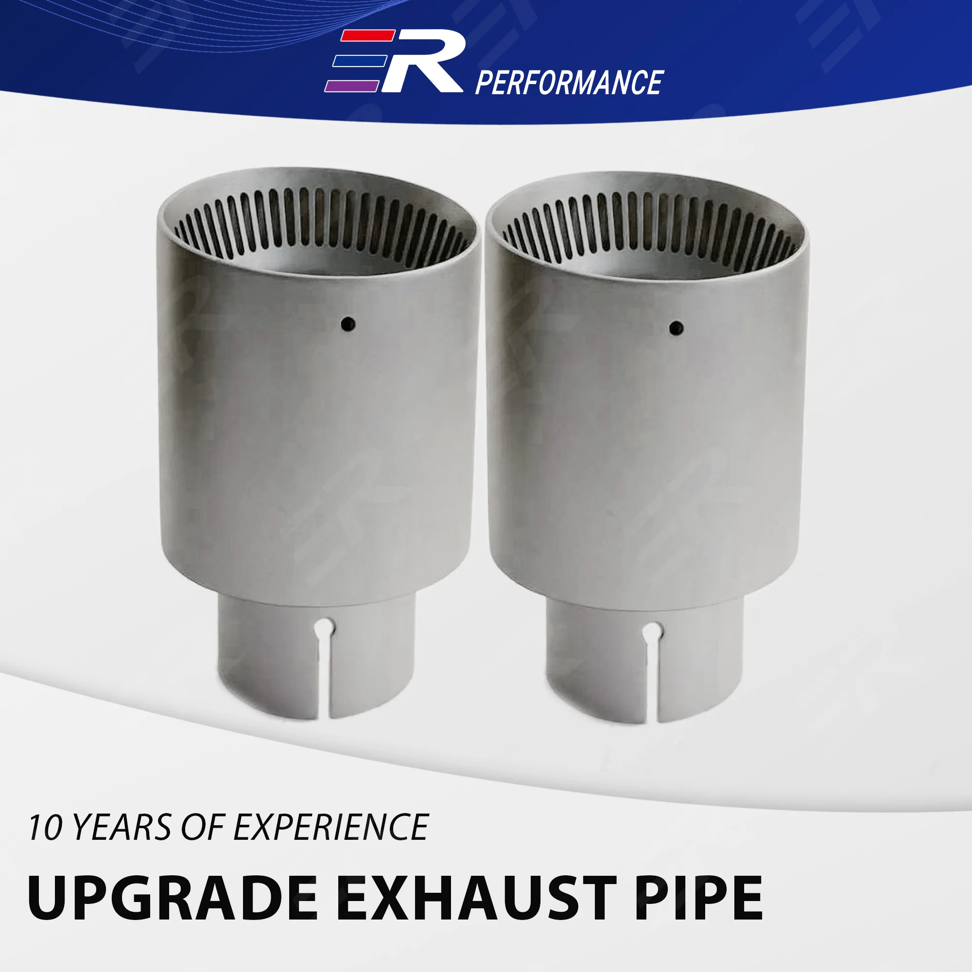 

ER Upgrade Matte 304 Stainless Steel Exhaust pipe for car accessories Universal Muffler Tail Tips modification