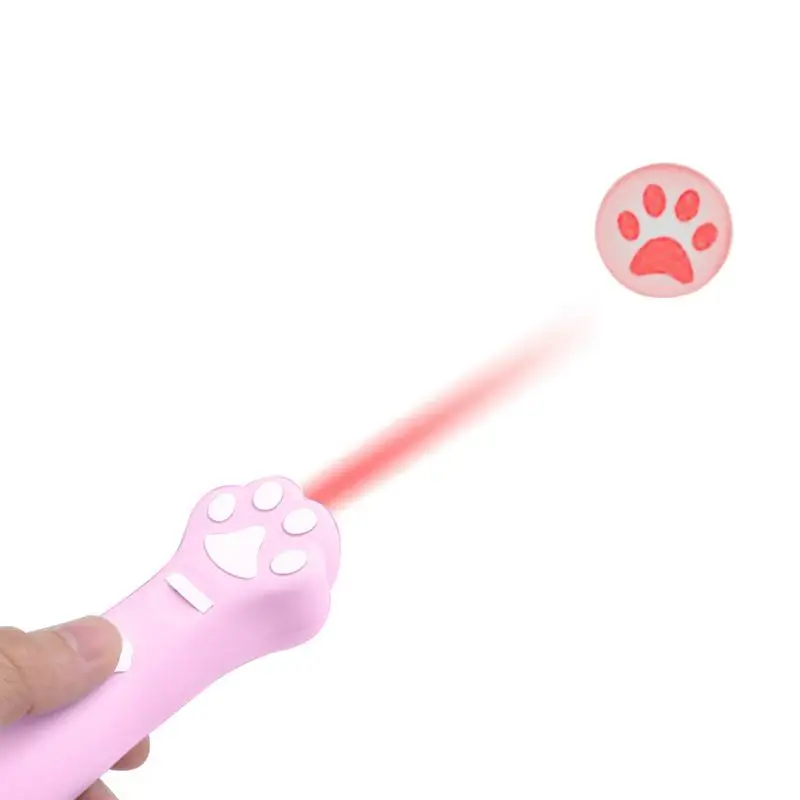 Lasers Cat Teaser Pet Toy Projection Funny Pet Toy Cat Interactive Toy Cat Teaser Stick Slide Control Multifunctional Cat Toy