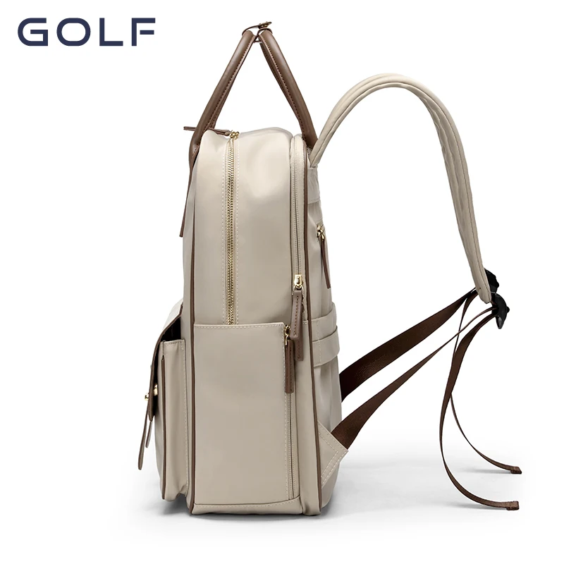 GOLF Backpack Handbags for Women Retro Female laptop Backpack Vintage Looking Travel Back Pack Bag Commuter 15 inch waterproof