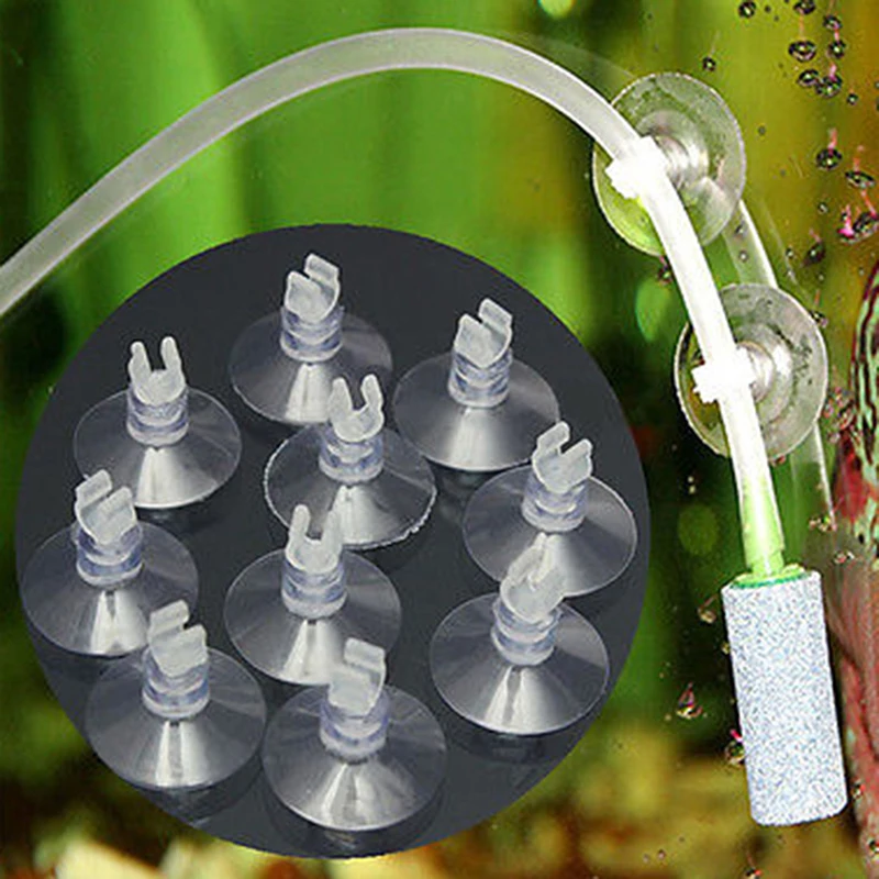 Oxygen Tube Fixed Suction Cups Air Pump Hook Thermometer Suction Cups Hose Suction Cups Fish Tank Aquarium Fixed Suction Cups