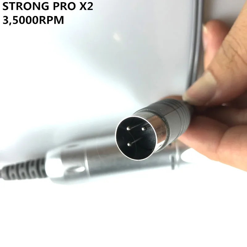 2019 NEW STRONG 210 control box 35000rpm Handpiece PRO X2 65W Nail Drills Manicure Machine Pedicure Electric File Bits