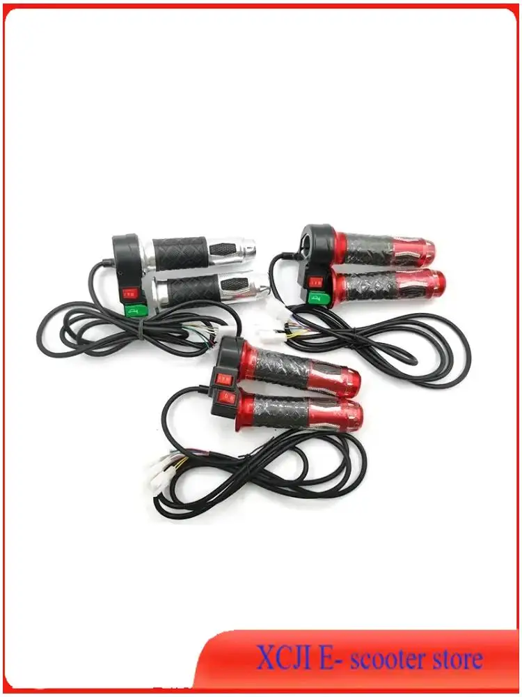 AliExpress NONE For Citycoco Electric Scooter 12V-72V Universal Handlebar Grips Three Speed Turn Handle Throttle Accelerator Bike Accessories