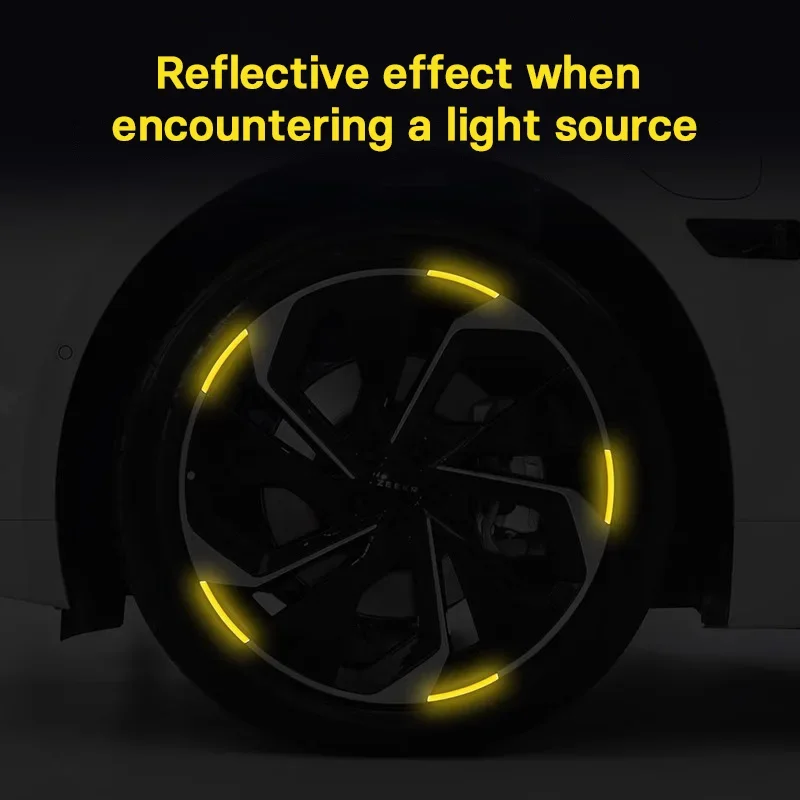 For Zeekr 001 wheel hub decorative stickers reflective stickers and scratch resistant