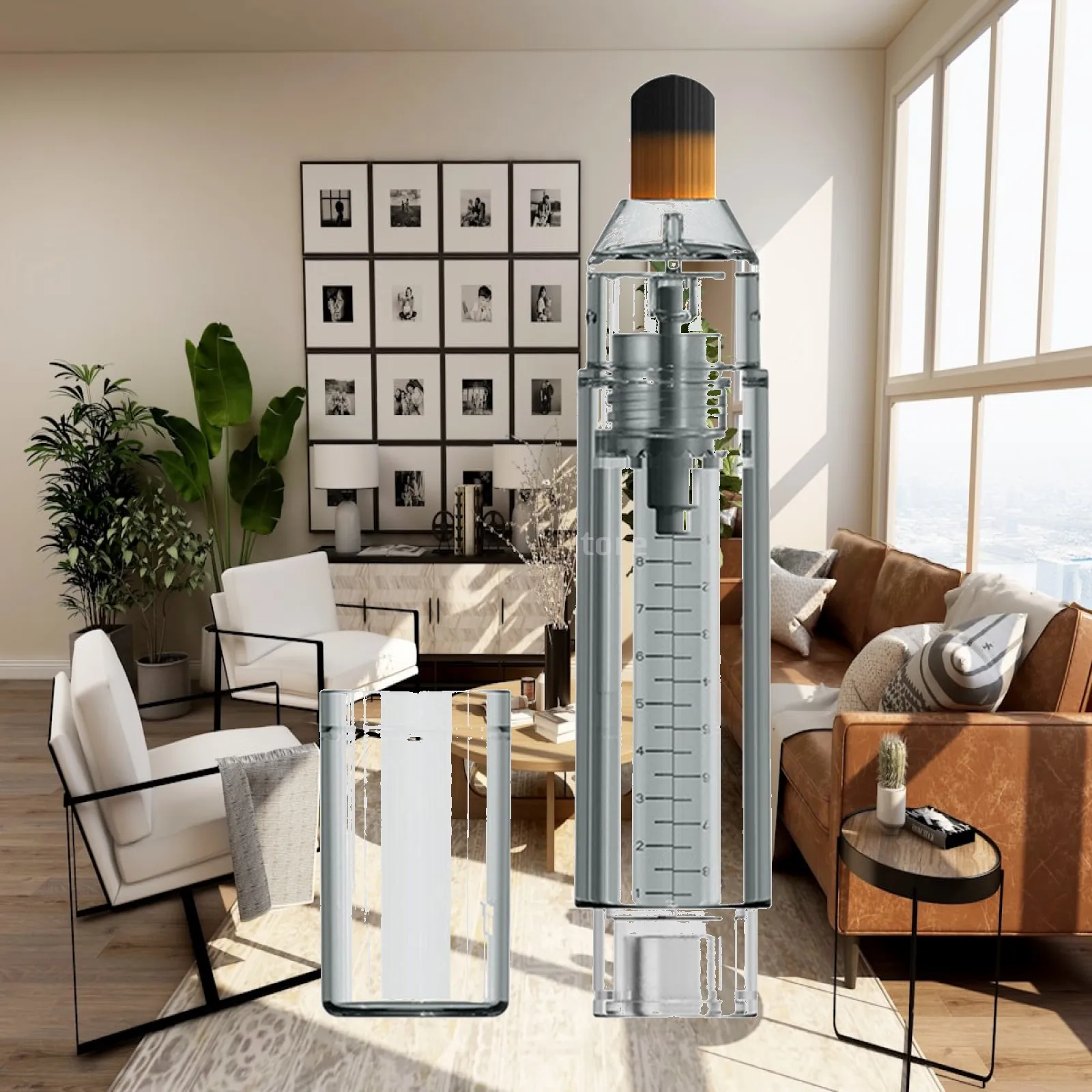 Head Liquid Applicator Oil Bottle Massage Brush for Hair Root Care and Essential Oil Use at Home