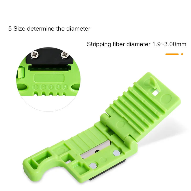 1 PCS MSAT-5 Fiber Cable Ribbon Stripper MSAT 5 Loose Tube Buffer Mid-Span Access Tool 1.9mm to 3.0mm Replaceable Blade