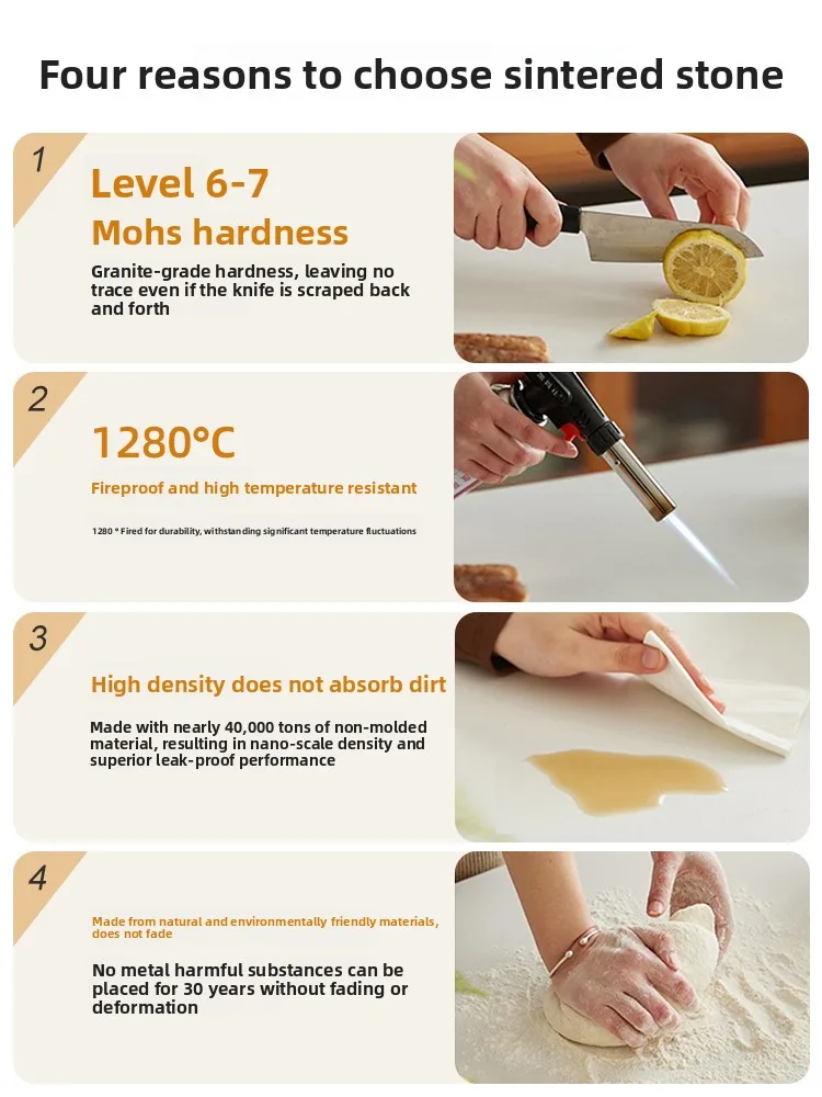 LH T-type rock slab island dining table integrated living room household storage guide table