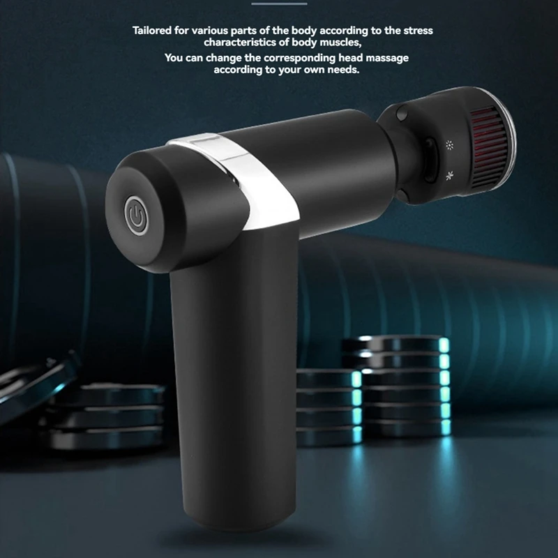 جهاز تدليك العضلات المحمول من BAADE مع حقيبة حمل، جهاز تدليك الجسم بالضغط الساخن والبارد، جهاز تحفيز استرخاء العضلات العميق