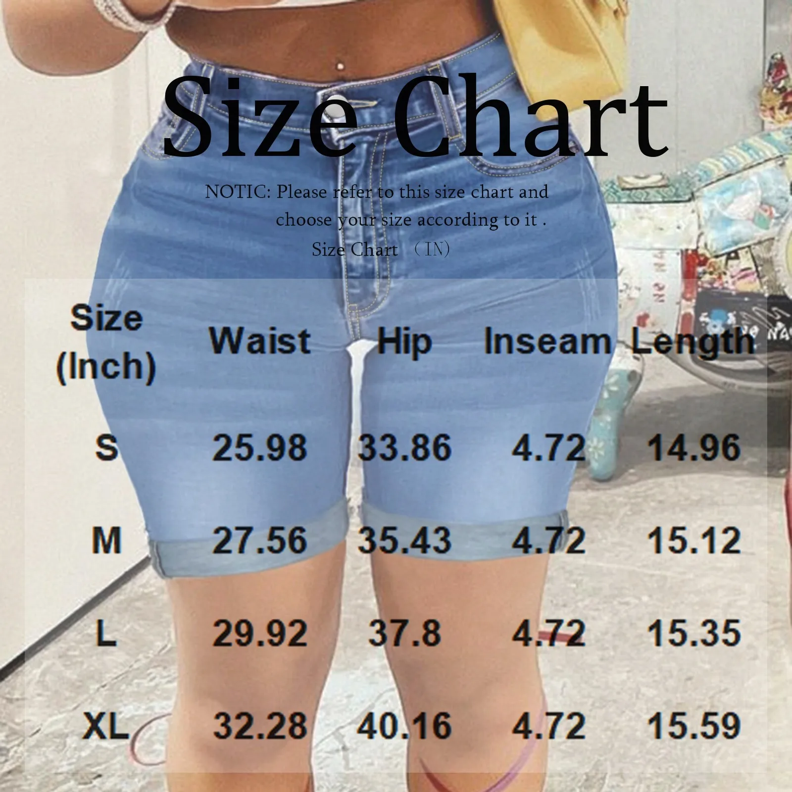 Dżinsy Damskie Vintage Szorty Do Kolan Elastyczne Z Wysokim Stanem Sprane Postarzane Kieszenie Denim Proste Krótkie Spodnie Streetwear