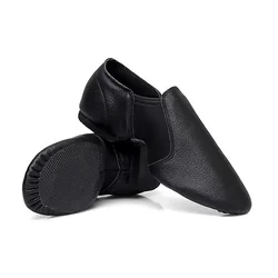 USHINE Black Brown Sheepskin Elastic cloth Ballet Yoga Training Fitness Jazz Ballet Dace Shoes For Woman Man