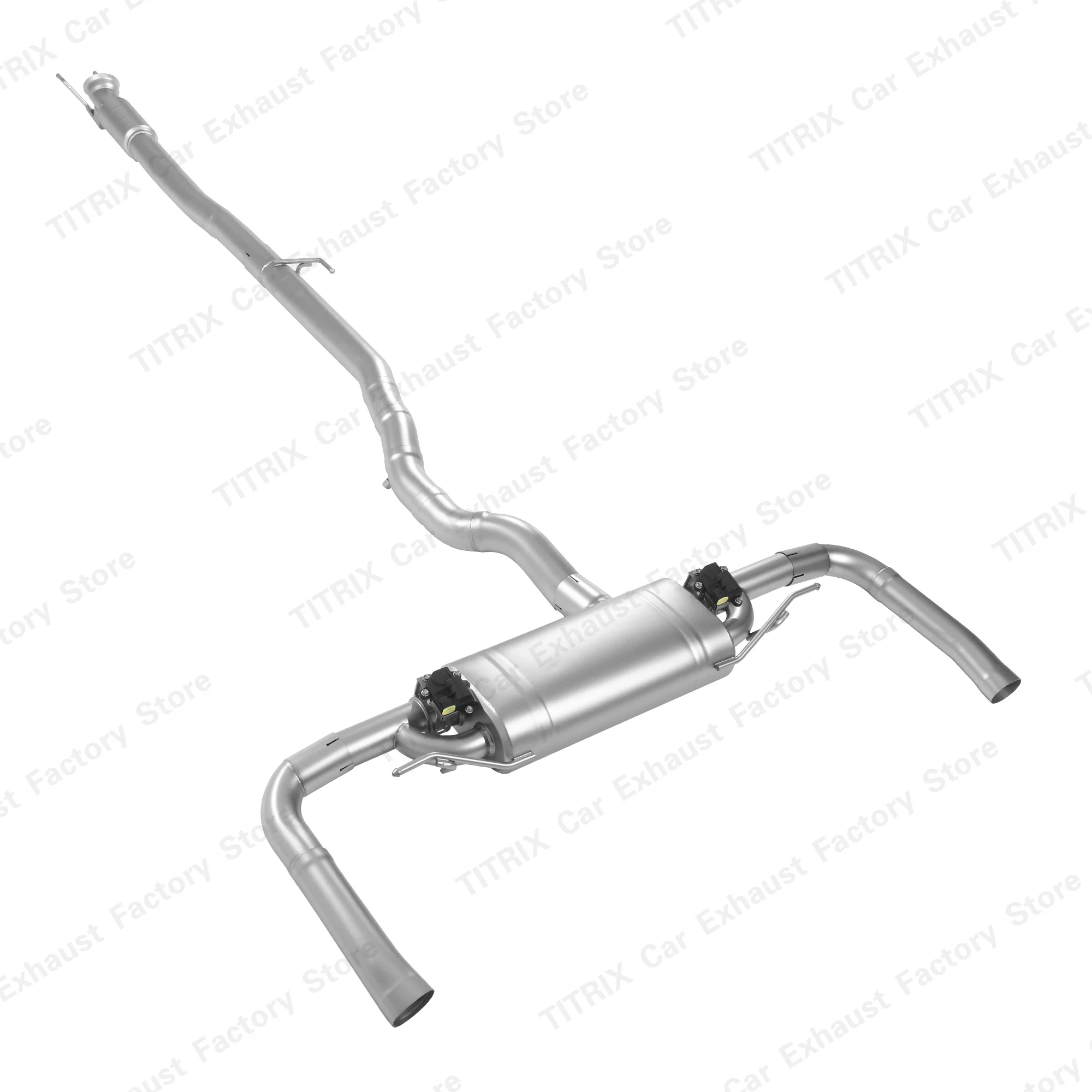 Valvetronic Catback Exhaust For Mercedes Benz CLA45 2.0T 2021 Performance Exhaust Cat-back Pipe Kit Mid Pipe + Rear Muffler