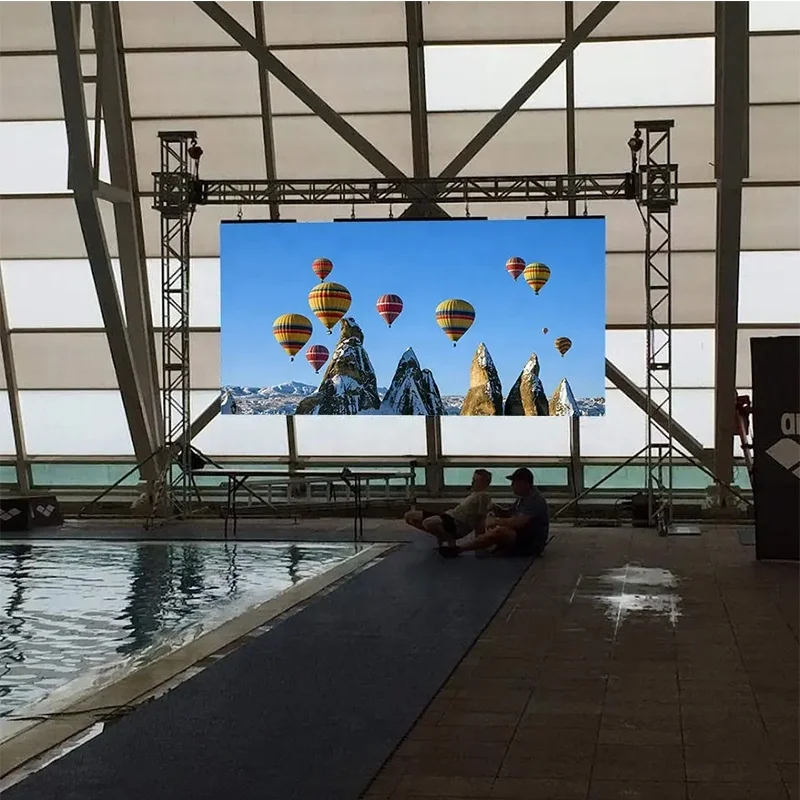 Customizable P3.91 500*1000mm Outdoor Fixed 90 Degree Building Rooftop Curved Corner Advertising Led Screen Display Billboard Si