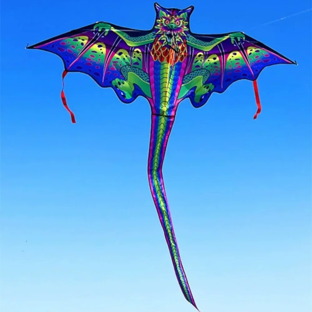 Nuovo Easy to Fly Dragon Kite Good Flying Cartoon Aquilone per bambini con linea di aquiloni da 100 metri Pterosauro Giocattolo volante all'aperto Divertimento sportivo