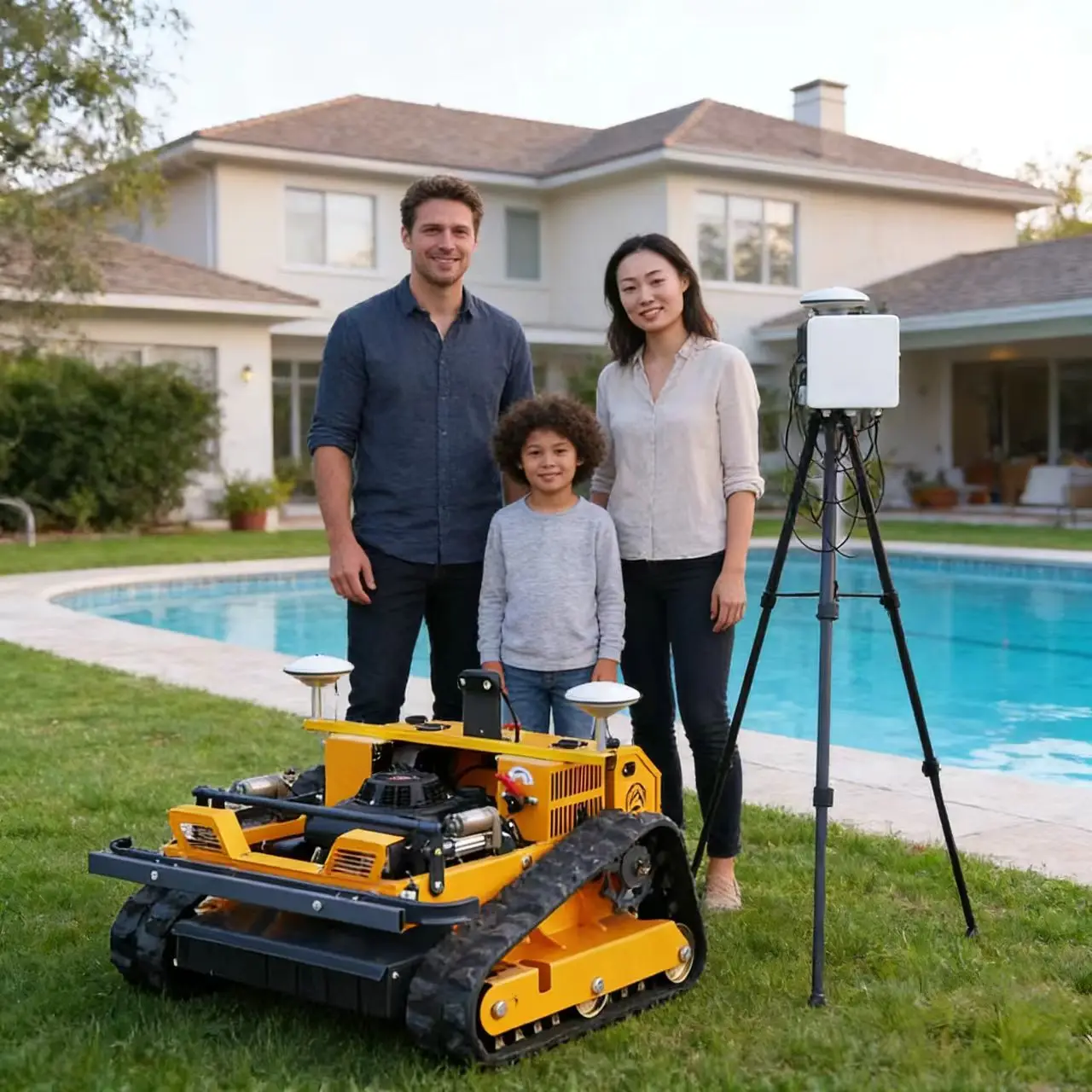 

Customized Remote-controlled lawn mower with GPS for small courtyard gardens, lightweight and easy to operate, even the elderly