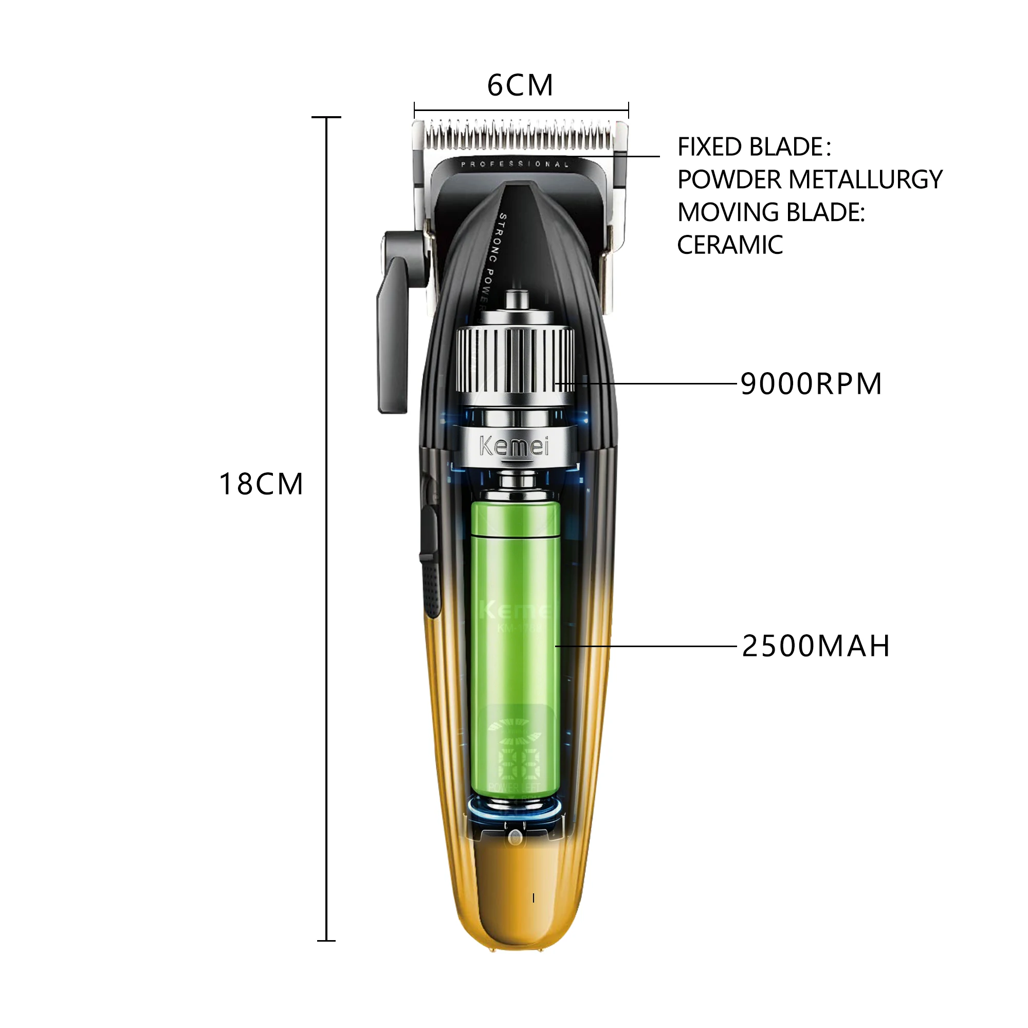 Kemei Men's Clipper Set 1788 Clippers And Trimmers set Kemei 1787 Hair Cutting Machine For Man Full Set